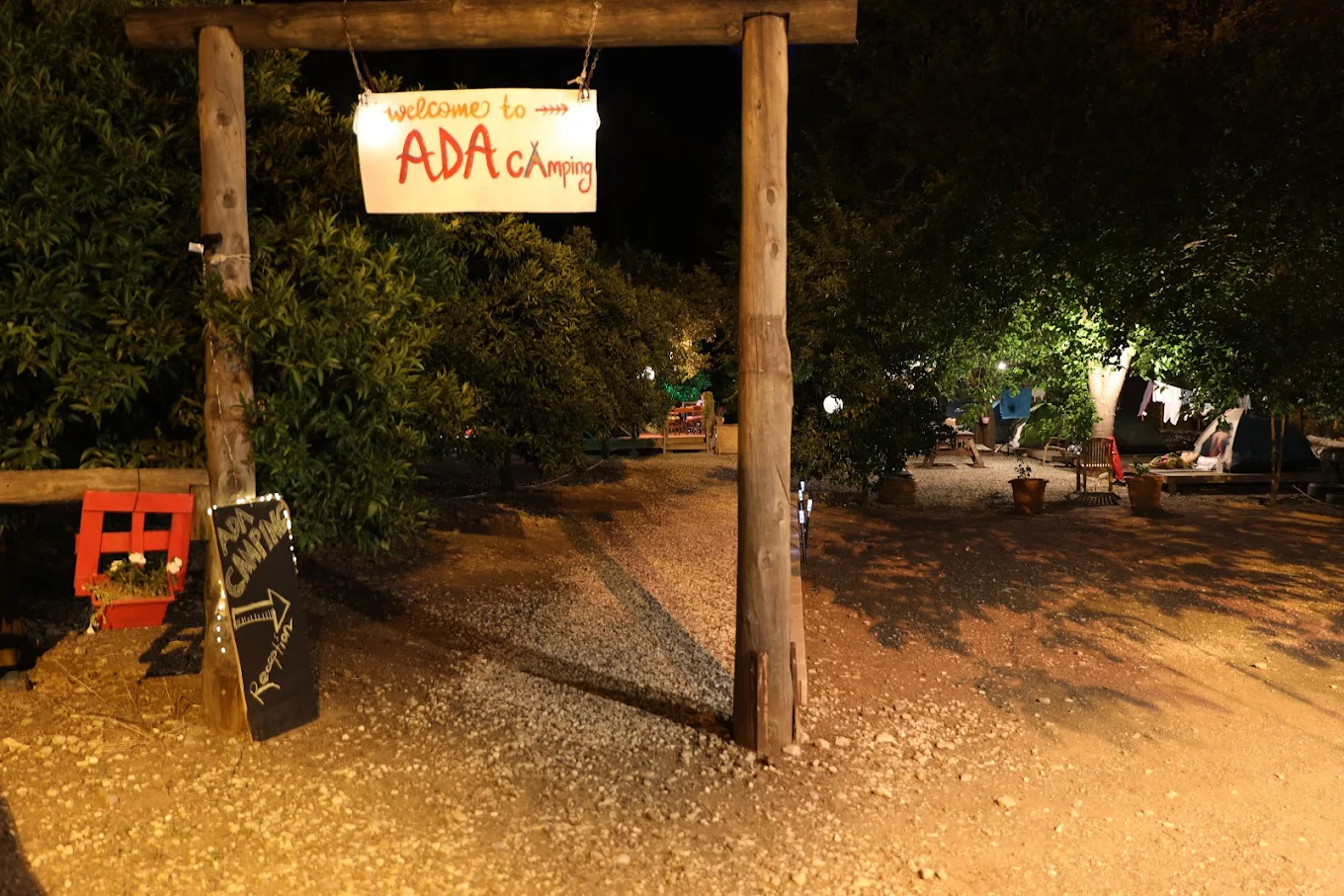 Ada Camping Olympos çadır kamp alanı