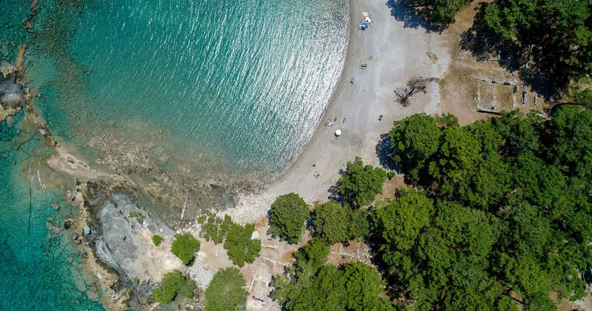 Phaselis antik kent koyları berrak deniz Kemer